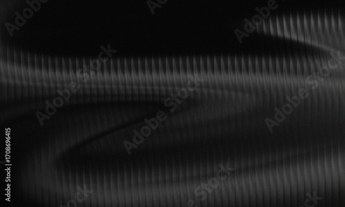 Dark abstract background with subtle swirling patterns and vertical ribbed texture in black
