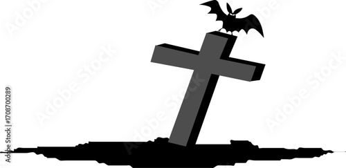 silhouette of a cross