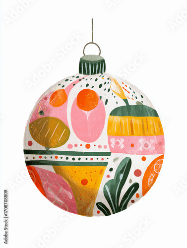 Single Mid-Century Modern Christmas Ornament