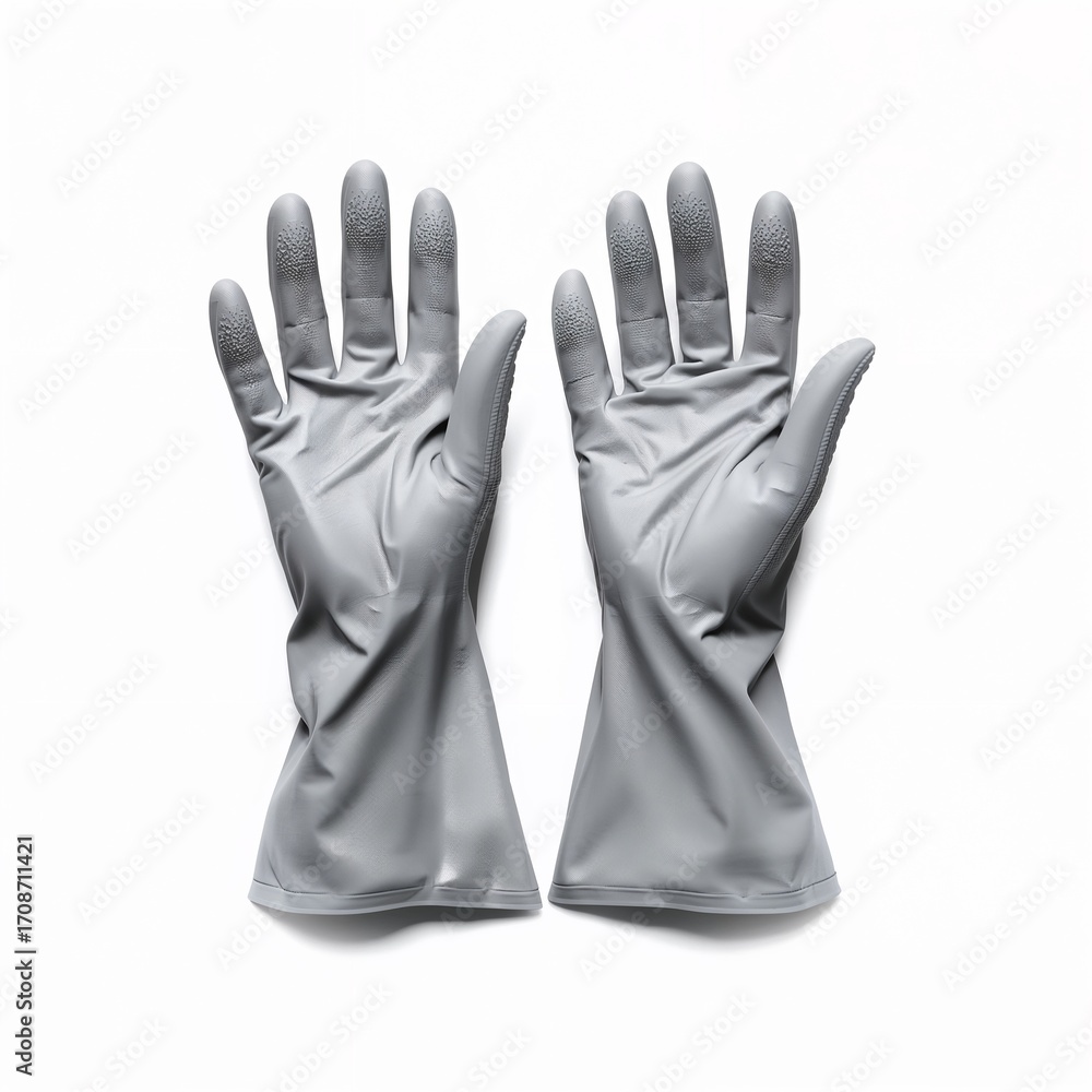 Obraz premium Rubber gloves isolated on white background