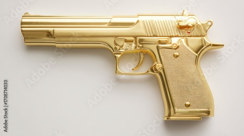 Gold pistol weapon