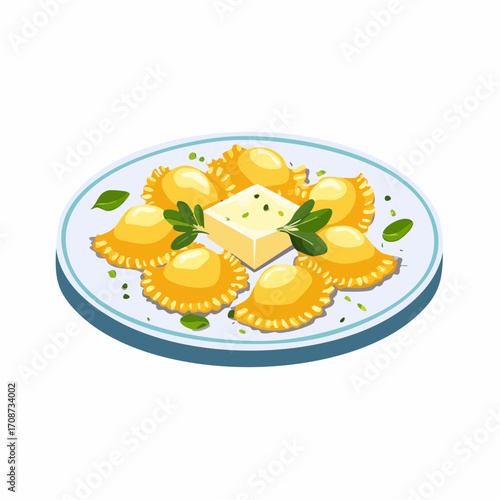 Ravioli mit Salbeibutter