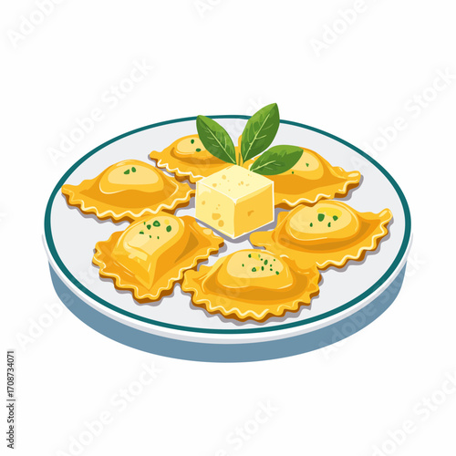Ravioli mit Salbeibutter