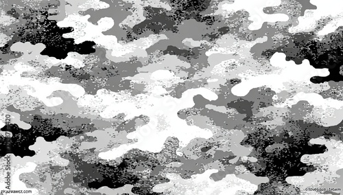 Abstract grayscale camouflage pattern (1)