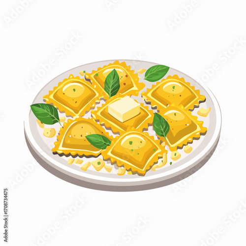 Ravioli mit Salbeibutter