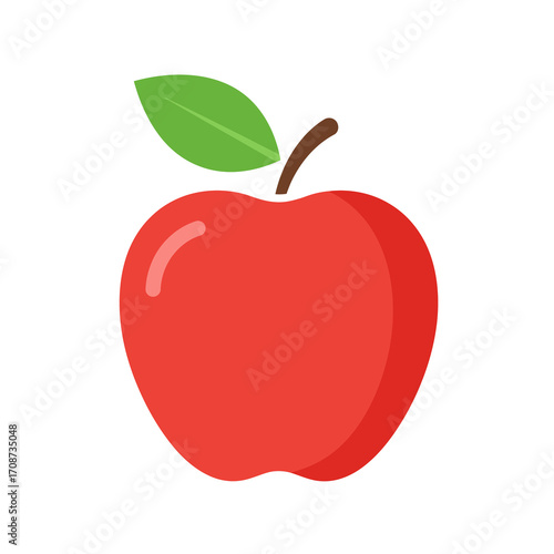 Crisp Red Apple A Symbol of Health and Knowledge