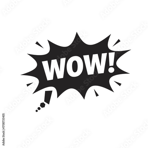 Wow Expression Vector Graphic, Bursting with Emotion and Impact for Your Creative Designs