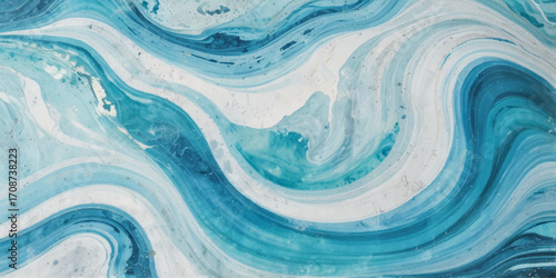 
Vector watercolor ocean wave line blue and white background. Ocean sea art with natural template. Seamless soft blue ocean pattern wave water background.
