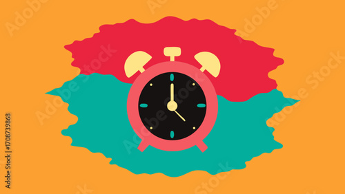 A vector illustration of a vintage clock face for the business concept of time is money