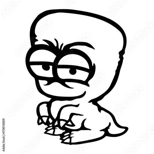 Dino Big Head Monster Alien Crazy Evil Dinosaur