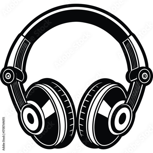 dj headphones vector icon