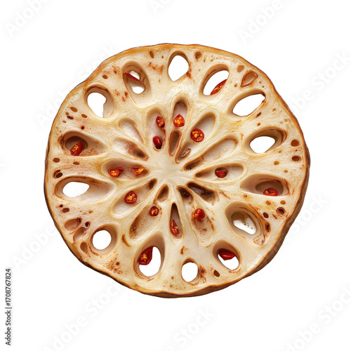 Sliced Lotus Root: A Unique Ingredient for Culinary Delights and Healthy Dishes on transparent background