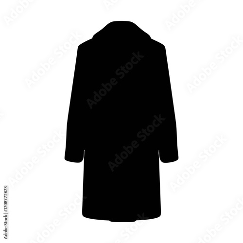Shop black overcoat for men and women winter fashion stylish outerwear long coat silhouette