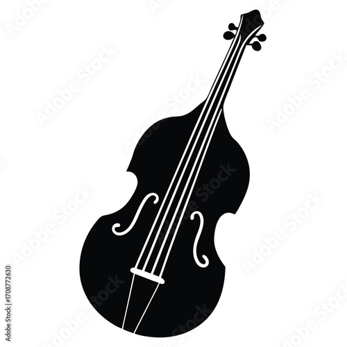 double bass vector icon