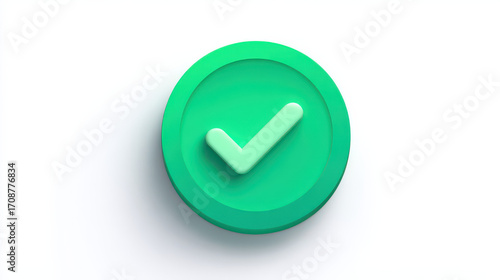 Free Download Green Checkmark: A vibrant green checkmark radiates positivity, symbolizing approval and verification with a simple yet powerful visual, perfect for conveying endorsement. - GFXLoad