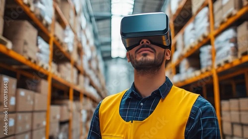 VR Warehouse Worker Inventory.