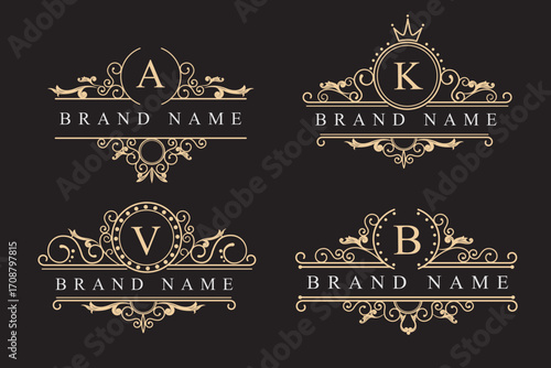 set of vintage labels