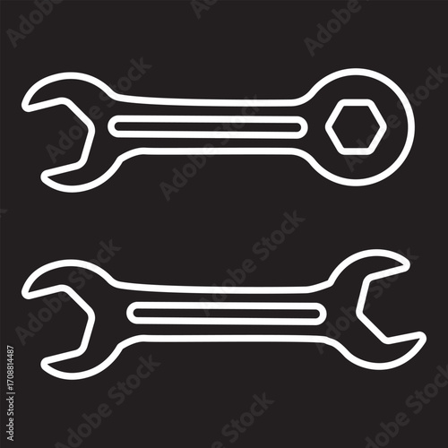 Repair icon Symbol concept for web design.simple line vector icon. logo illustration.