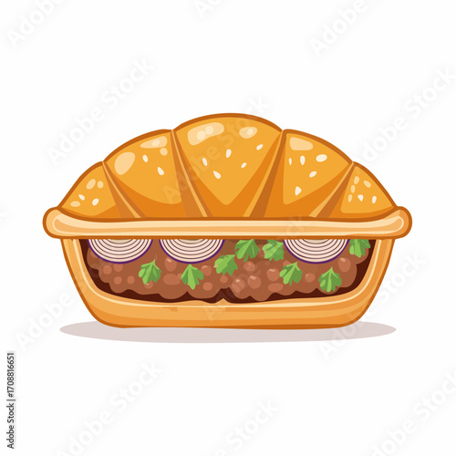 Burek mit Fleischfüllung
