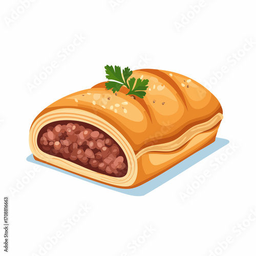 Burek mit Fleischfüllung