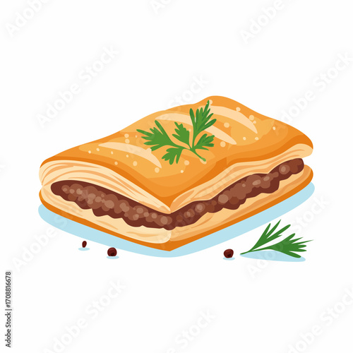 Burek mit Fleischfüllung