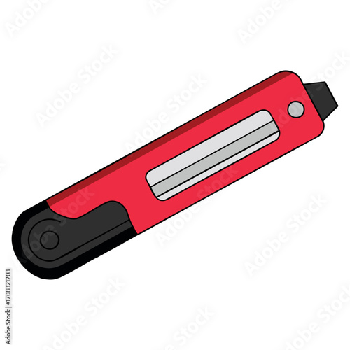 Isolated colored scalpel office supply icon vector illustration, medical and stationery tool design suitable for healthcare or work themed graphics