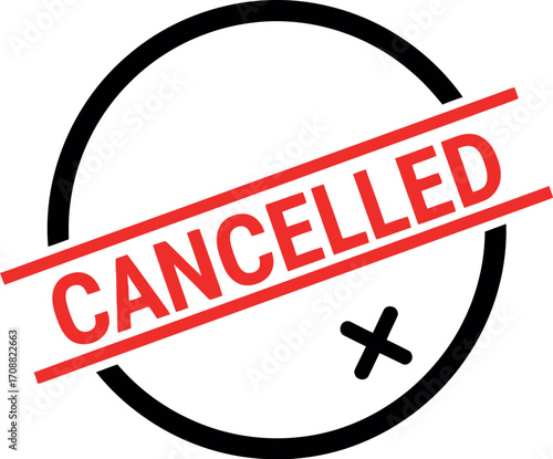 Red 'CANCELLED' stamp with a cross mark, indicating a decision has been revoked.