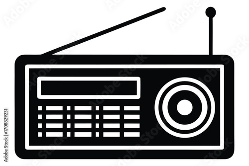radio ad icon vector icon