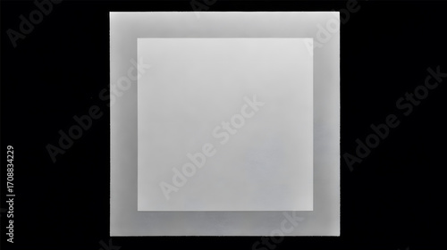 White Square Light Fixture on a Dark Background.