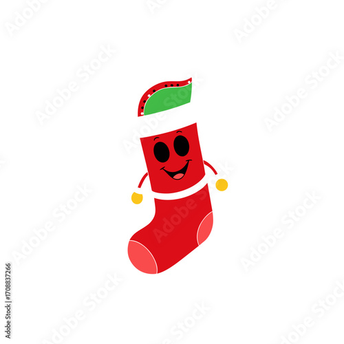 a cheerful festive stocking  