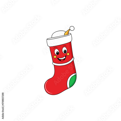 a cheerful festive stocking  
