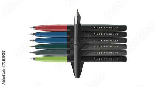 A collection of pens, showcasing a range of colors.