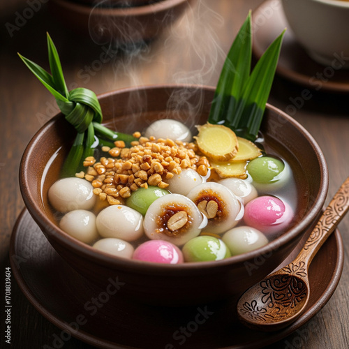 Ronde soup, a typical Indonesian drink