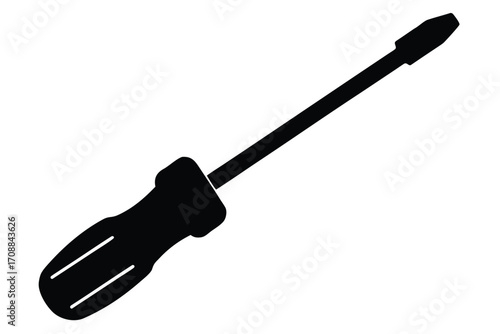 screwdriver vector icon silhouette