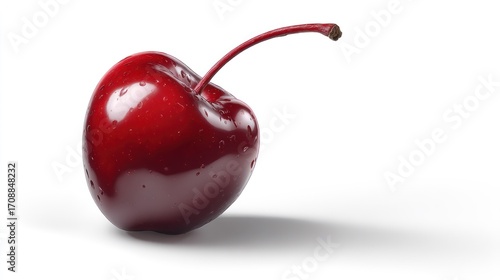 Single red cherry
