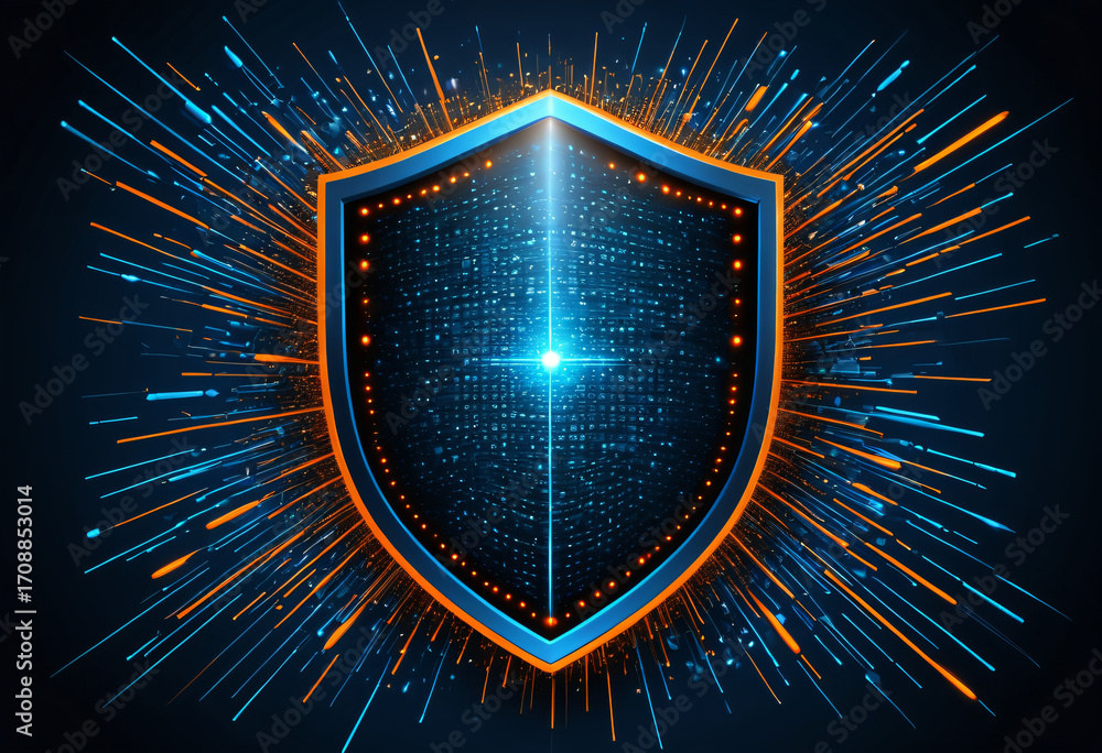 Fototapeta premium Cybersecurity Shield
