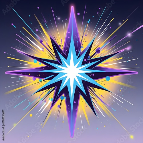 abstract background with stars