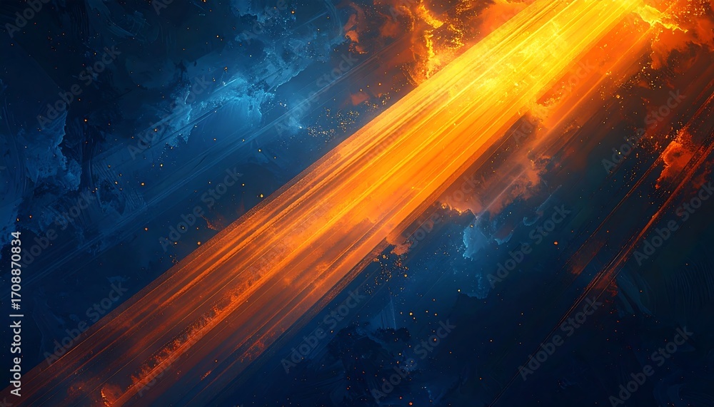 Obraz premium Abstract cosmic energy flow