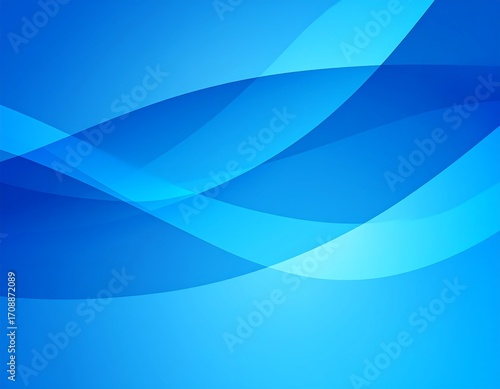 Abstract Blue Wave Forms Design