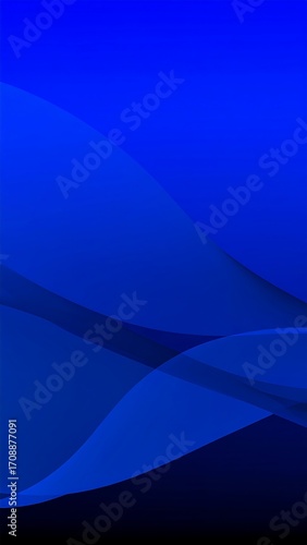 Abstract graphic, deep blue waves