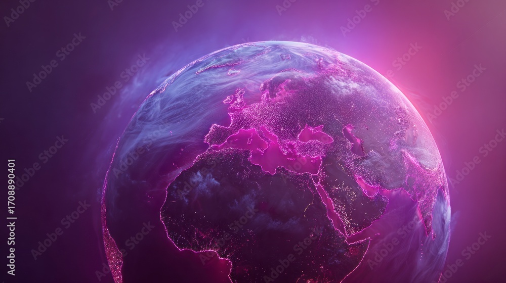 Fototapeta premium Planet earth abstract representation