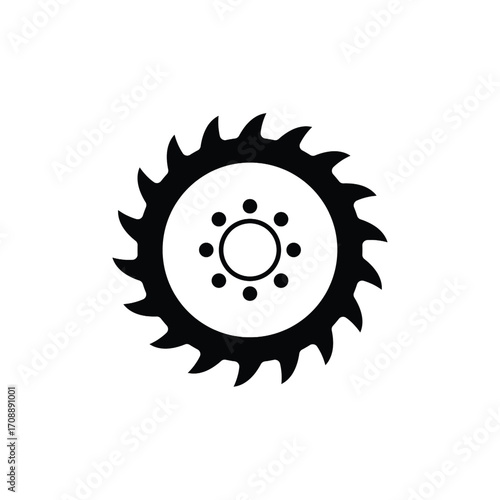 Black saw blade