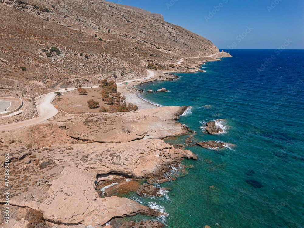 Obraz premium Aerial Coastlines of Crete