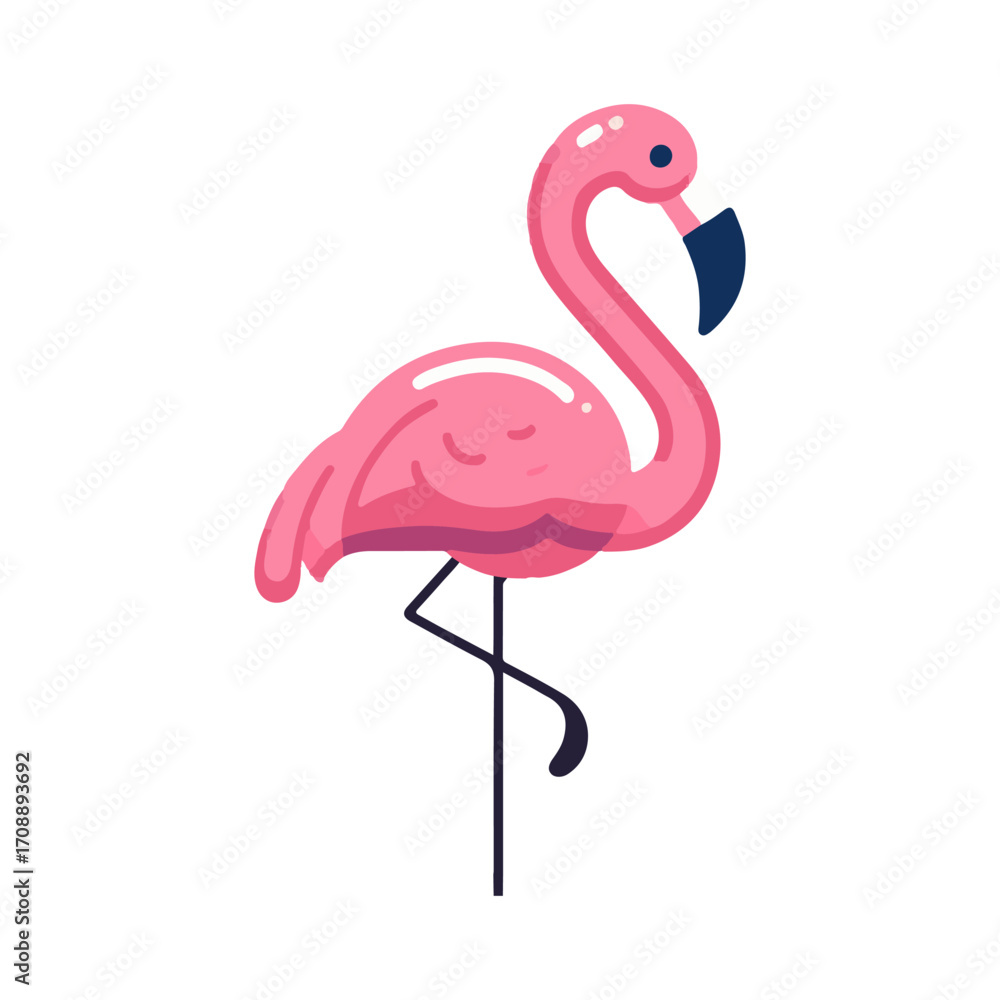 Obraz premium flamingo illustration design