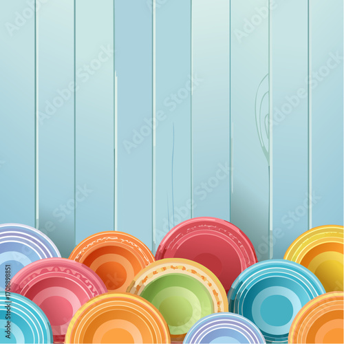 Buntes Geschirr