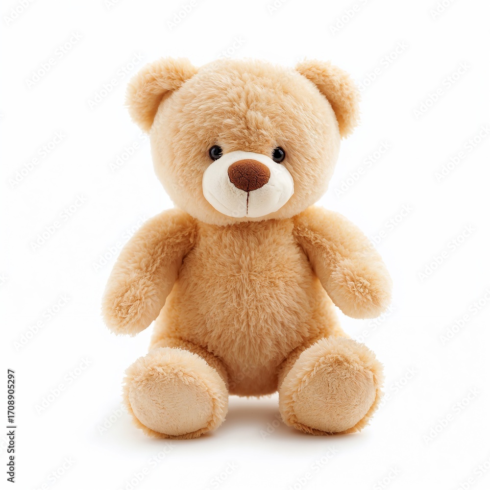 Obraz premium Teddy bear isolated on white background