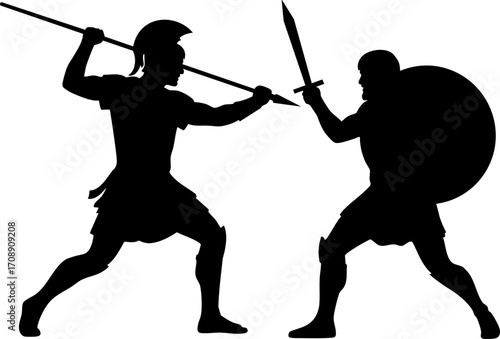 The Fateful Duel Between the Ancient Greek Heroes Achilles and Hector