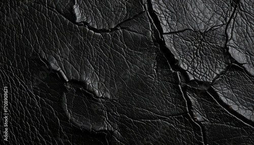 Cracked black leather texture (1)