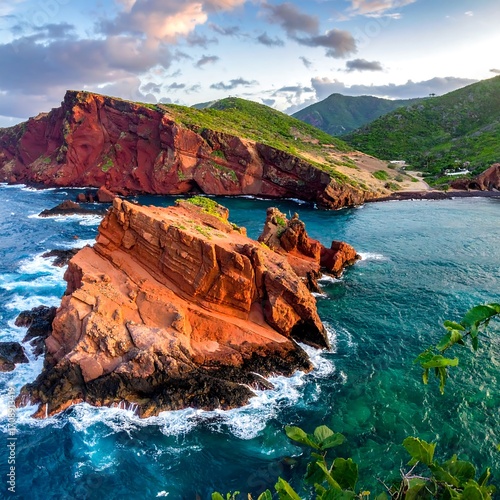 Coastal rocks at dawn