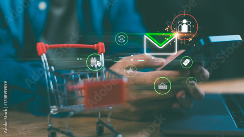 Wallpaper Mural E-commerce email marketing with promotional notifications, sale alerts, and customer targeting. Ideal for online retail, mobile campaign automation, and digital shopping engagement ,business growth Torontodigital.ca